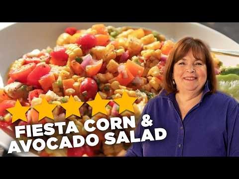 Ina Garten's 5-STAR Fiesta Corn & Avocado Salad 🌽🥑🤩 | Barefoot Contessa | Food Network