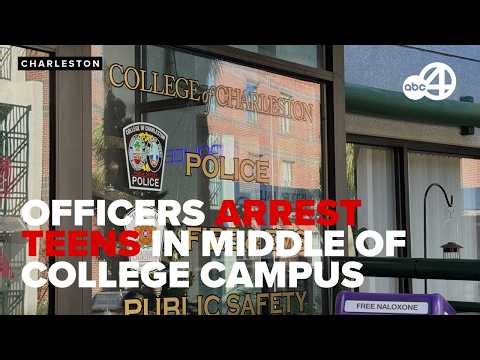 FULL BODY CAM: Public Safety officer arrests teens on campus of College of Charleston