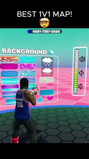 BEST 1v1 MAP with SKINS in Fortnite!! #foryou #fortnite #1v1