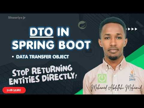 DTO in Spring Boot Explained for Beginners | Entity vs DTO