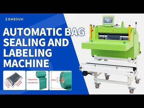 Zonesun ZS-TB103 Courier Bag Sealing Machine with Shipping Label Application