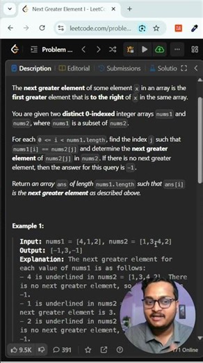 Leetcode 496 – Next Greater Element I Monotonic Stack in JavaScript #leetcode #coding #javascript