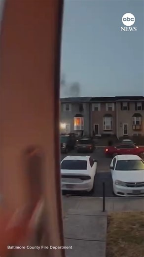 A Maryland man risked his life this week to rescue his neighbors after their home caught on fire. | ABC News