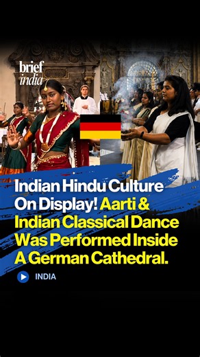 Hindu Aarti and Indian Classical Dance Featured Inside German Cathedral.