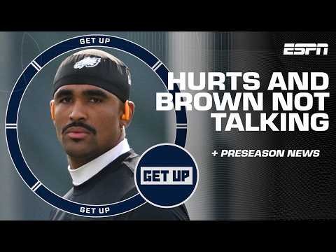 WOW! REALITY TV! HOLLYWOOD! 😲 Reactions to the Jalen Hurts-A.J. Brown relationship | Get Up