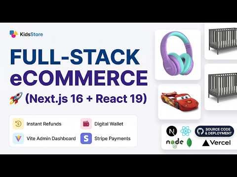 Build a Full-Stack eCommerce App | Next.js 16, React 19, Express & Vercel