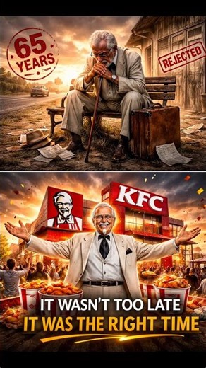 He Got $105… Then Built KFC | Colonel Sanders Story #ColonelSanders#KFCStory#SuccessStory