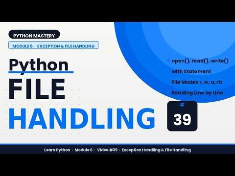 File Handling in Python with Exception Handling | Read & Write Files Safely