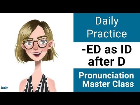Suffix -ED Shadowing Practice DID - Daily Pronunciation American English Consonant Master Class