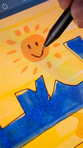 Grown ups drawing like KIDS #shorts #artist