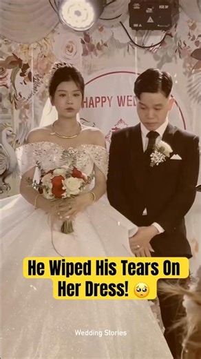 He Wiped His Tears On Her Dress! 🥺