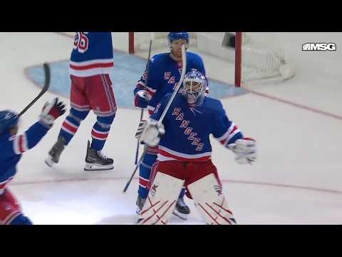GOALIE GOAL!! Igor Shesterkin Scores First Career Goal!