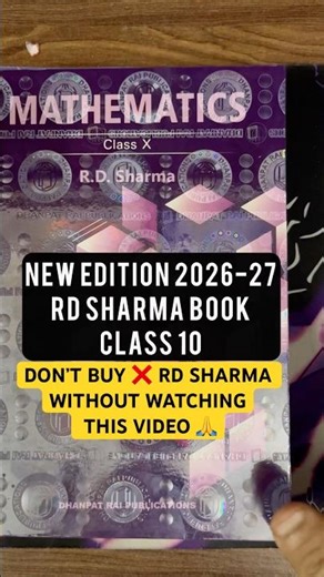 RD Sharma (2026-27) Class 10 Maths Latest Edition book 📕 #shorts #rdsharma #class10 #shortsfeed