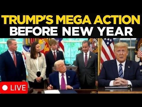Donald Trump Speech LIVE: Trump’s Sudden Announcement Before Christmas 2025 | US News LIVE