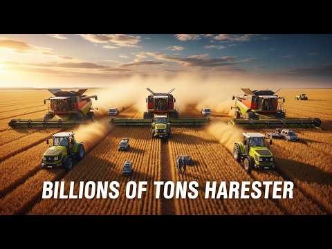How Mega Farm Machines Harvest BILLIONS of Tons