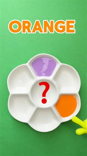 Color mixing 💜🧡💚 #colors #colormixing #fun #learn #shorts