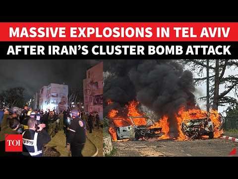 Iran’s Cluster Bomb BREACHES Iron Dome Again, Huge Explosions In Tel Aviv | ‘Blood In Revenge’