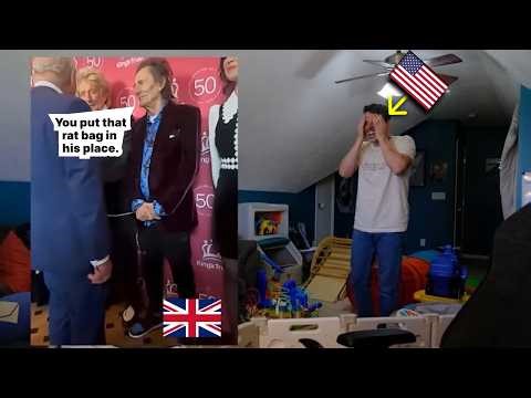 American reacts to Rod Stewart calls Trump a "Little Rat bag" to King Charles Face