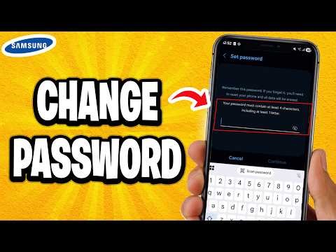 How to Change Lock Screen Password On Samsung Galaxy Phone (Best Tutorial)