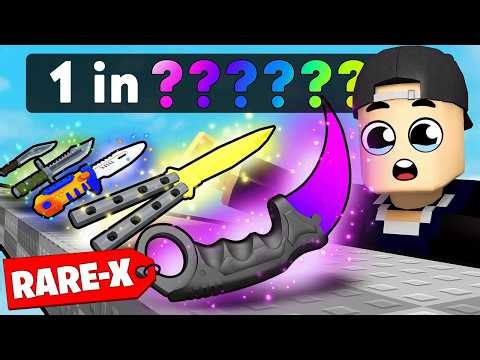Finding The RAREST KNIFE in Roblox Knife Farm