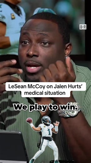 LeSean McCoy on Jalen Hurts’ medical situation and competitive nature 👀😤 #nfl #football #eagles #jalenhurts #philly