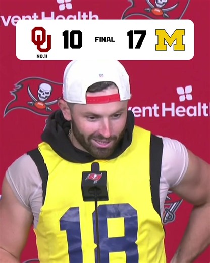 Tough break for Baker Mayfield and the Sooners 😭 #cfb #nflfootball #bet