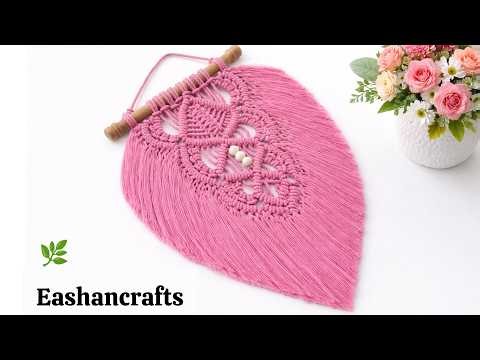 Macrame Leaf Wall Hanging | Macrame Wall Hanging Tutorial
