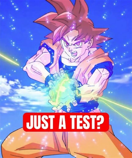 Goku’s First Kamehameha in God Form! 💥 #dragonballsuper #goku #beerus