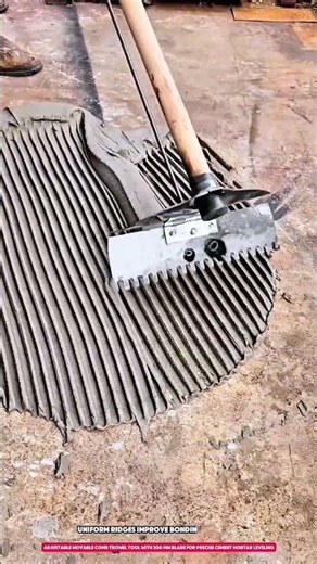 adjustable movable comb trowel tool with 300 mm blade for precise cement mortar leveling