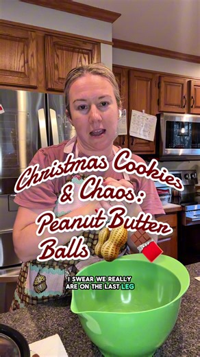 Christmas Cookies & Chaos 🎄✨ Peanut Butter Balls (no bake!) If you need an easy, crowd-pleasing Christmas treat… these are IT 👏 Ingredients • 1 stick butter, softened • 2 cups creamy peanut butter • 3¼ cups confectioners’ sugar • 3 cups Rice Krispies • Melted chocolate (semi-sweet chips or almond bark) • Sprinkles (optional but encouraged ✨) Directions 1️⃣ Mix butter, peanut butter & powdered sugar until smooth. 2️⃣ Fold in Rice Krispies. 3️⃣ Roll into ~2 Tbsp balls. 4️⃣ Dip in melted chocolat