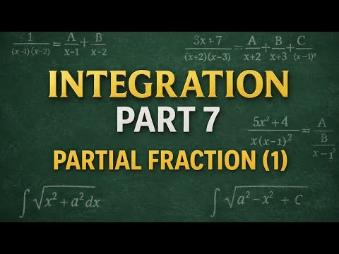 Integration Part 7 | Partial Fractions (1) | Class 12 Maths
