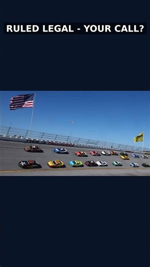 ON the Line or BELOW It? 👀 NASCAR's Yellow Line Ruling #Shorts