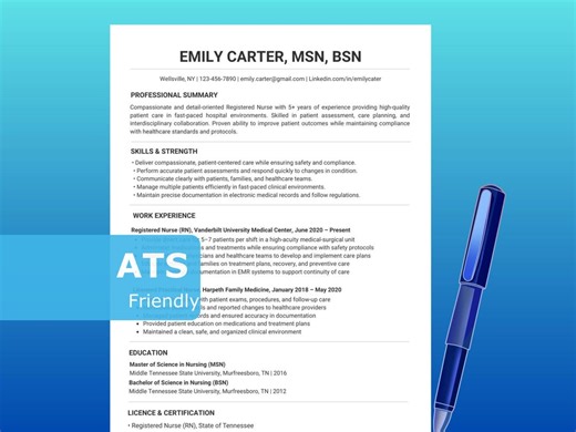 Basic Resume Template, Simple Clean Resume, ATS Resume Word, Google Docs CV, Editable Resume - Etsy