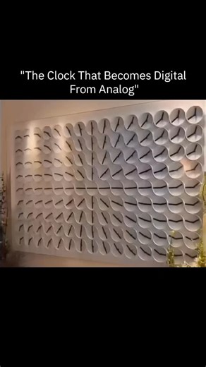 FactBite on Instagram: "Time transforms before your eyes as analog mechanics meet digital precision This unique clock starts as a traditional analog timepiece, with hands and gears, and then shifts seamlessly into a digital display. At first glance, it looks like a normal mechanical clock, but hidden mechanisms and microcontrollers manipulate the hands and dials to create numbers and patterns readable as digital time. The design combines centuries-old gear engineering with modern electronics, de