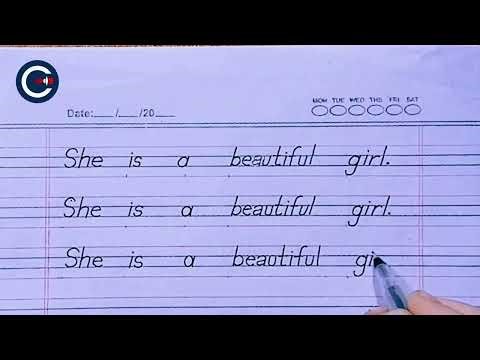 English Sentences Handwriting Practice for Beginners | Improve Writing ✍️ | CreationArt