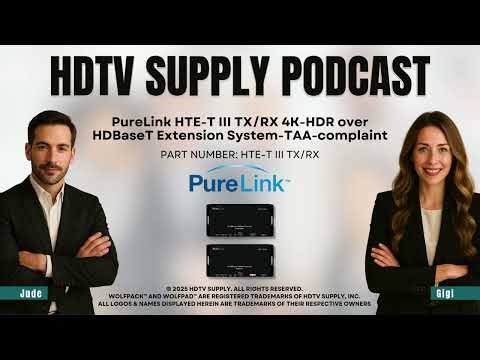 PureLink HTE-T III TX/RX 4K-HDR over HDBaseT Extension System-TAA-complaint