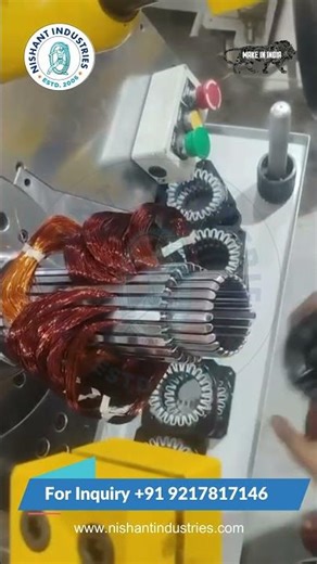 100 Dia Coil & Wedge Insertion Machine | Automatic Induction Motor Stator Insertion