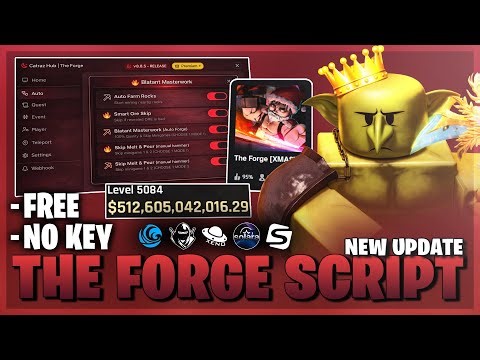 👺 The Forge Script NO KEY — New Update, Dupe Spins, World 3, Instant Forge, Autofarm & More!