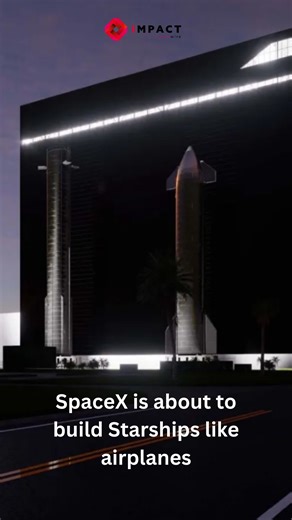 Impact Newswire on Instagram: "SpaceX is about to build Starships like airplanes 🚀 SpaceX is shifting rocket manufacturing into overdrive. With a $250 million Gigabay at Starbase, the company is industrializing production of Starship at a scale never seen before. The 700,000-square-foot facility is designed to produce up to 1,000 rockets per year, signaling a move from bespoke rockets to assembly-line spacecraft—much like commercial aviation. If this works, access to space won’t just get cheape
