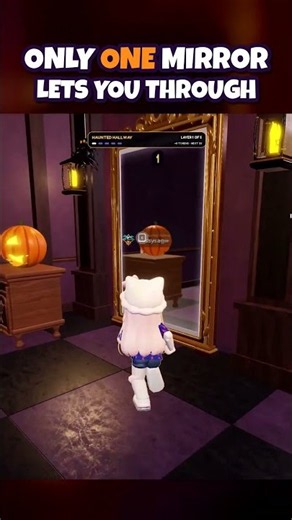 Only ONE Mirror Lets You Through 🪞 (Roblox Haunted Hallway)