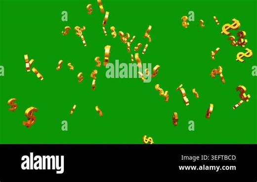bitcoin symbol on a green background Stock Video Footage - Alamy