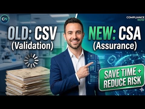 Why the FDA is Moving from CSV to CSA (And Why You Should Too)