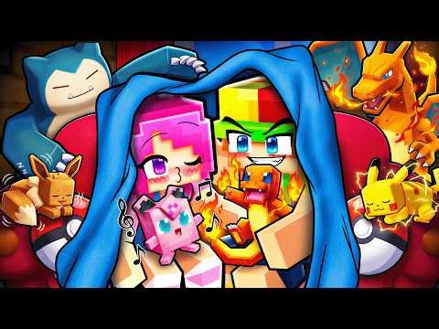 Having an POKEMON SLEEP OVER in Minecraft!