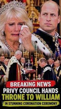 Camilla DEVASTATED By William’s SHOCKING Coronation Move! 😱 #PrinceWilliam #QueenCamilla #RoyalFami