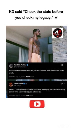 Kevin Durant DESTROYS Kendrick Perkins With BRUTAL 5 & 5 Reality Check 😭💀 #shorts #kevindurant
