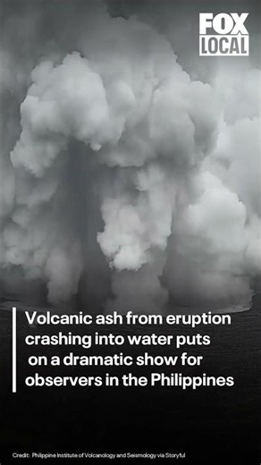 Volcano eruption in Philippines