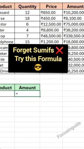 Forget SUMIFS! 😱 Try This Powerful DSUM Formula in Excel 🚀