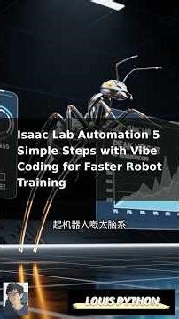 🚀 Automate Isaac Lab: Python & AI for Robotic RL! #IsaacLab #GenerativeAI #Robo
