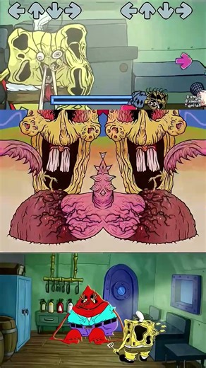 Boyfriend vs MeatCanyon's Nightmarish SpongeBob & Mr. Krabs in FNF! #fridaynightfunkin #fnf