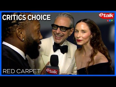 Jeff Goldblum serenades his wife Emilie on her birthday at the Critics' Choice Awards